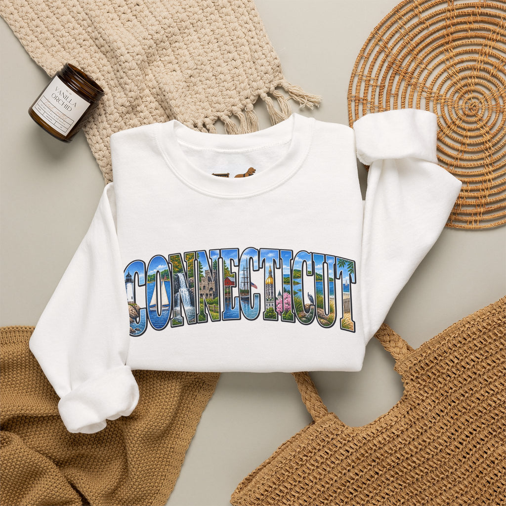 Connecticut Retro Crewneck Sweatshirt
