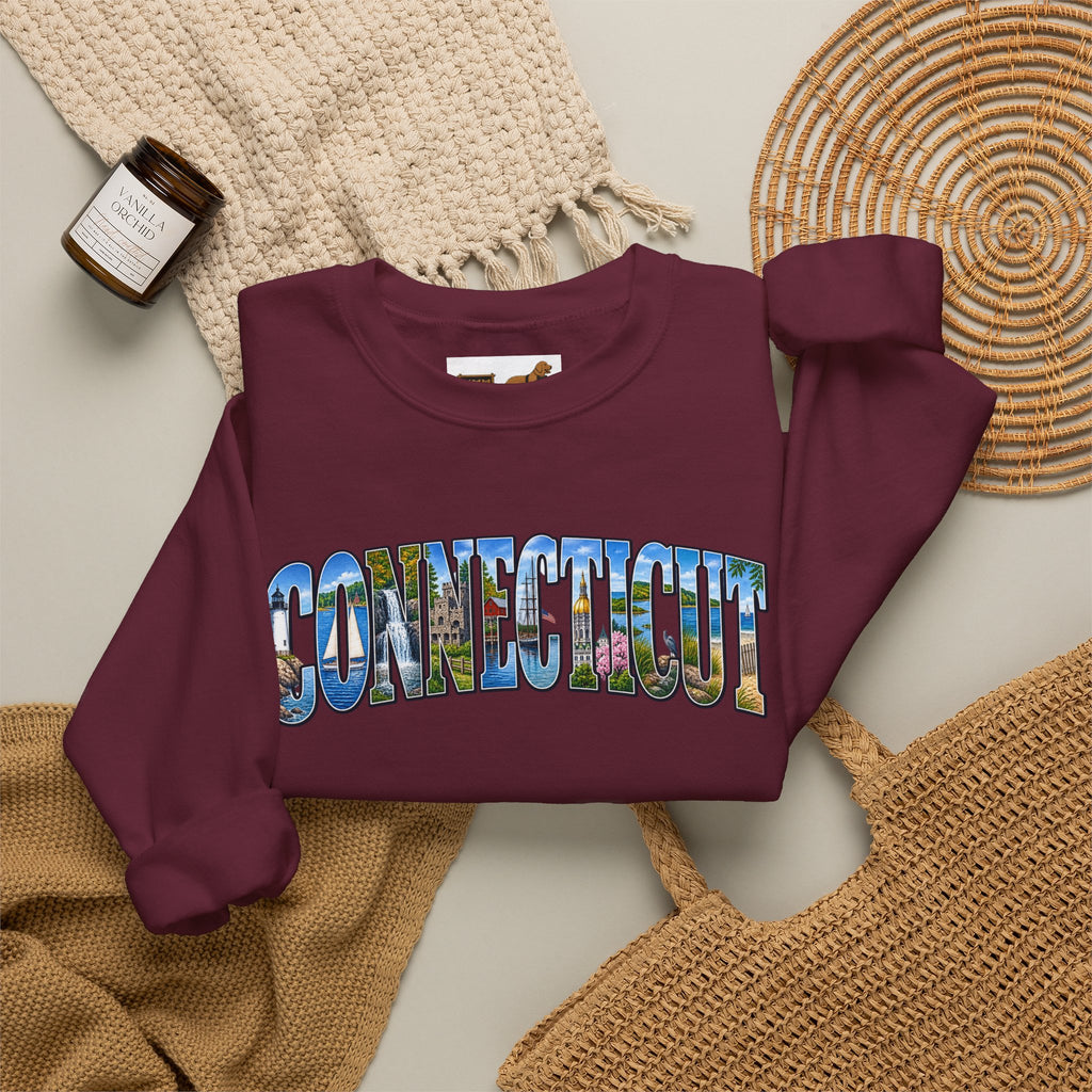 Connecticut Retro Crewneck Sweatshirt