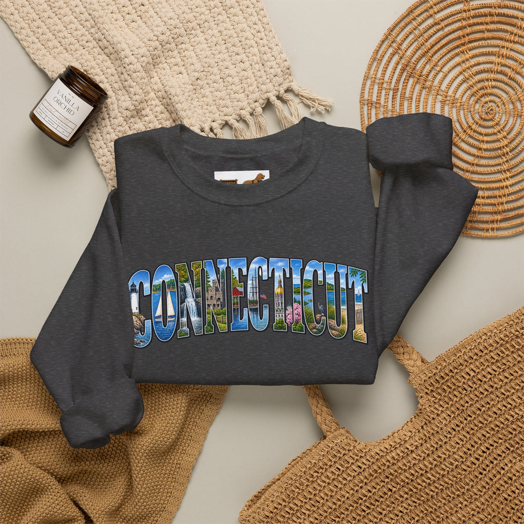 Connecticut Retro Crewneck Sweatshirt