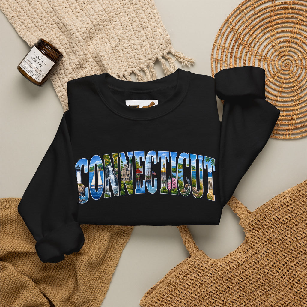 Connecticut Retro Crewneck Sweatshirt