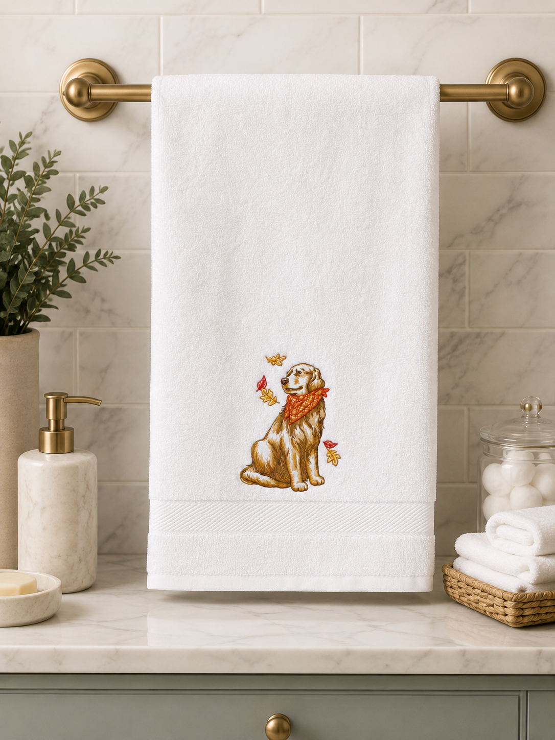 The Golden Retriever Hand Towel Collection