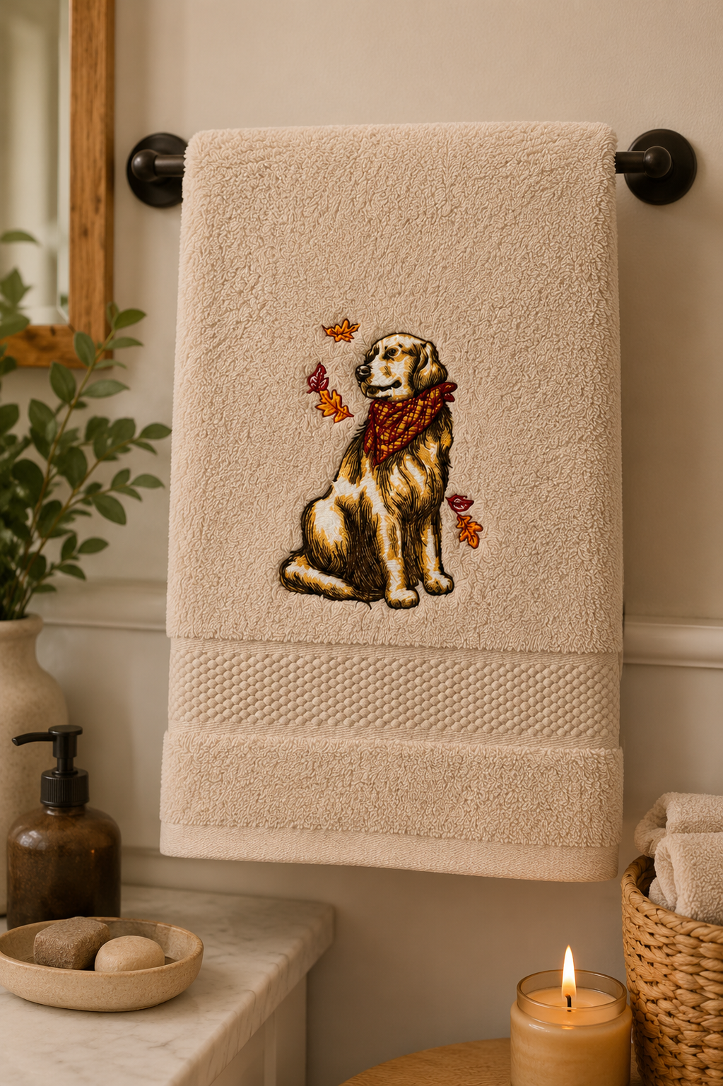 The Golden Retriever Hand Towel Collection