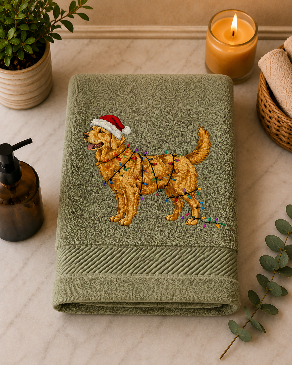 The Golden Retriever Hand Towel Collection
