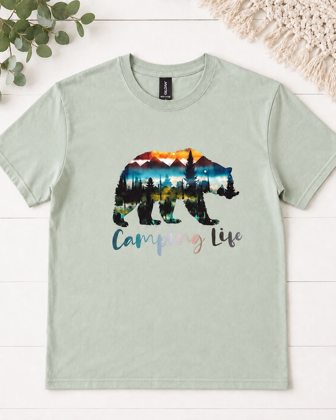 Camping Life Bear T-Shirt
