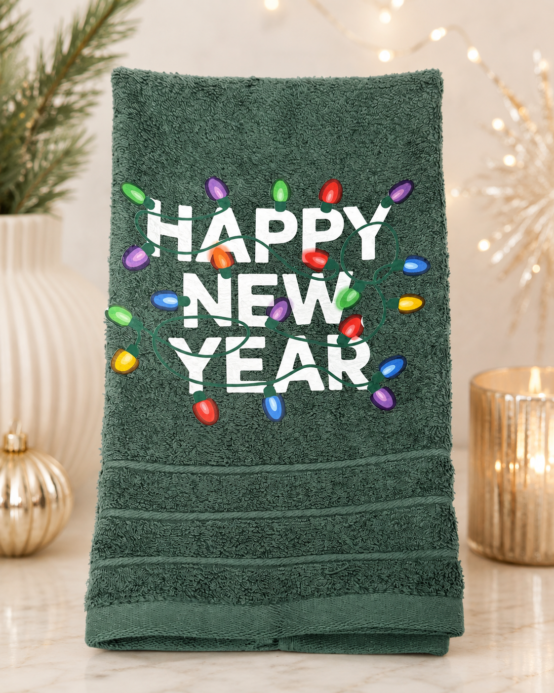 Happy New Year Hand Towel