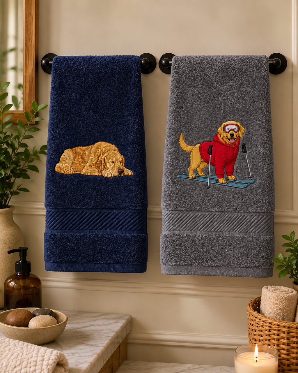 The Golden Retriever Hand Towel