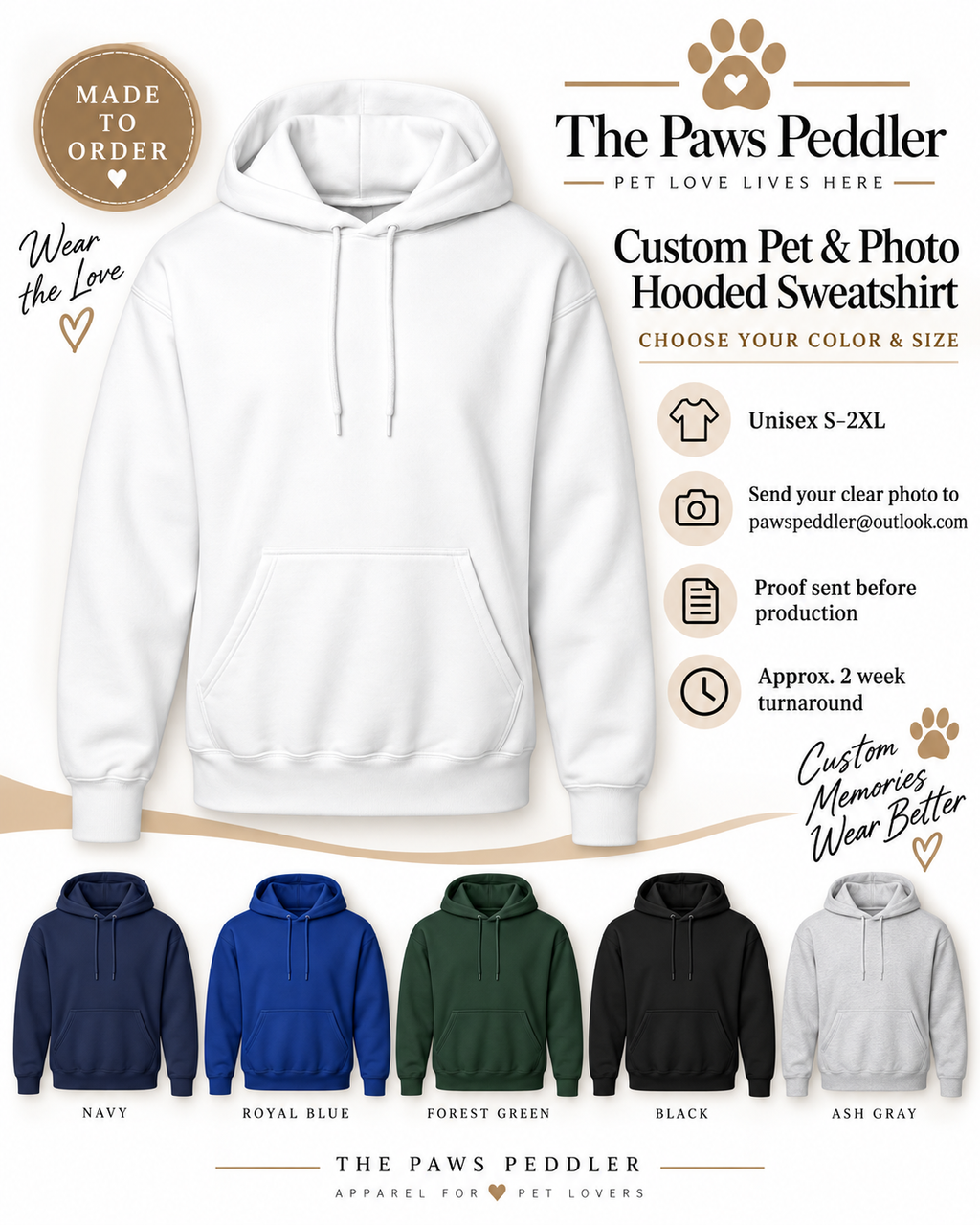 Custom Hanes Hooded Sweatshirt